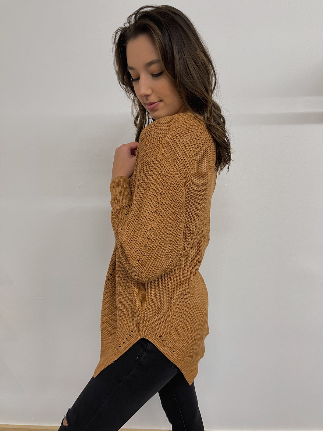 CARAMEL PLEASE CARDIGAN